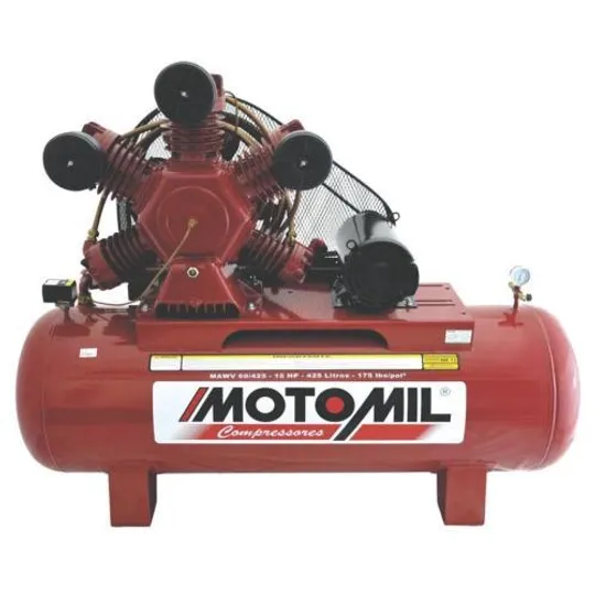 Compressor de Ar Motomill 15HP 425 Litros MAWV-60/425L