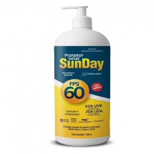 Protetor Solar FPS60 Nutriex Sunday 1L