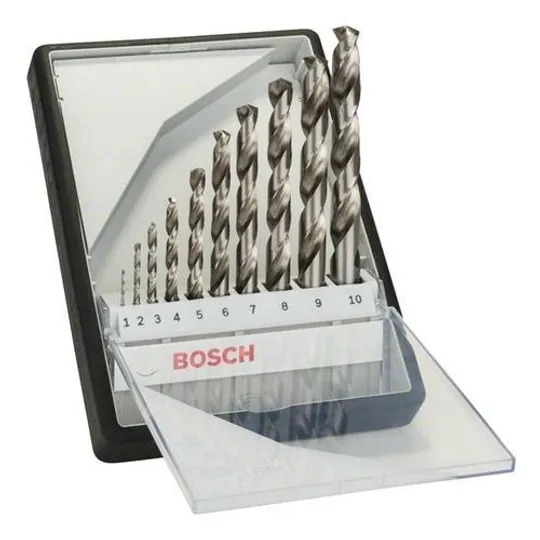 Jogo de Brocas para Metal Bosch Robust Line com 10 Peças