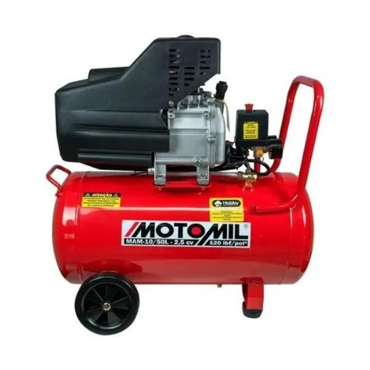 Compressor de Ar Motomill 2,5HP 50 Litros MAM-10/50BR