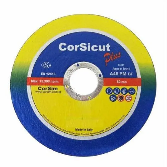 Disco Corte Corsim A46PM 4.1/2 x 1.0 x 7/8