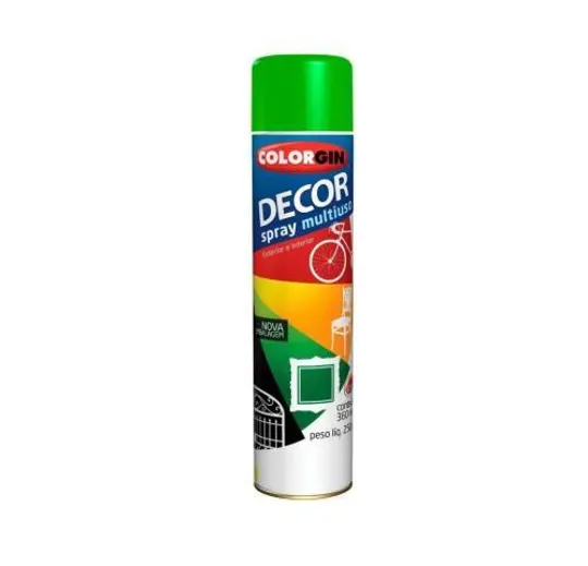 Tinta Spray 360ml/250Gr Colorgin Verde