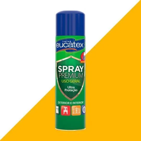 Tinta Spray Multiuso 400ml Eucatex Amarelo