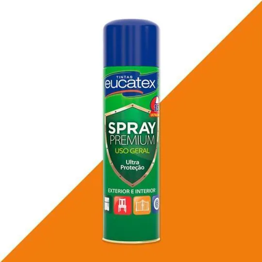 Tinta Spray Multiuso 400ml Eucatex Laranja