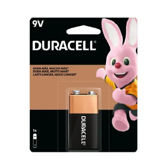 Bateria Duracell Alcalina 9V