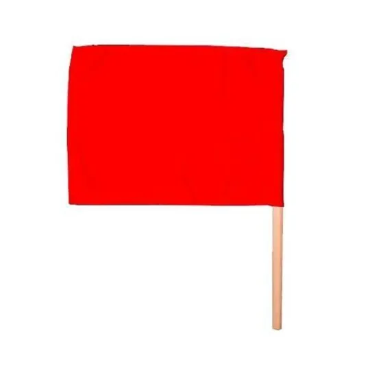 Bandeirola Sinalização Vermelha
